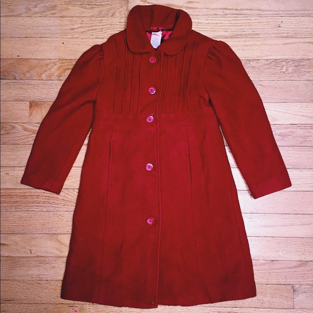 Girls’ red winter jacket